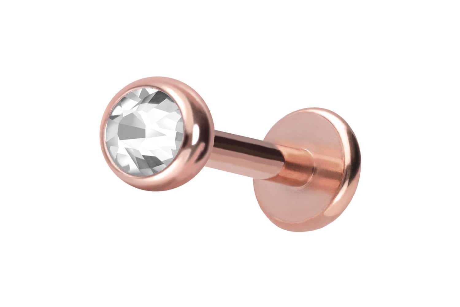 PIERCINGLINE Piercing-Set Chirurgenstahl Labret KRISTALL (Labrets günstig online kaufen