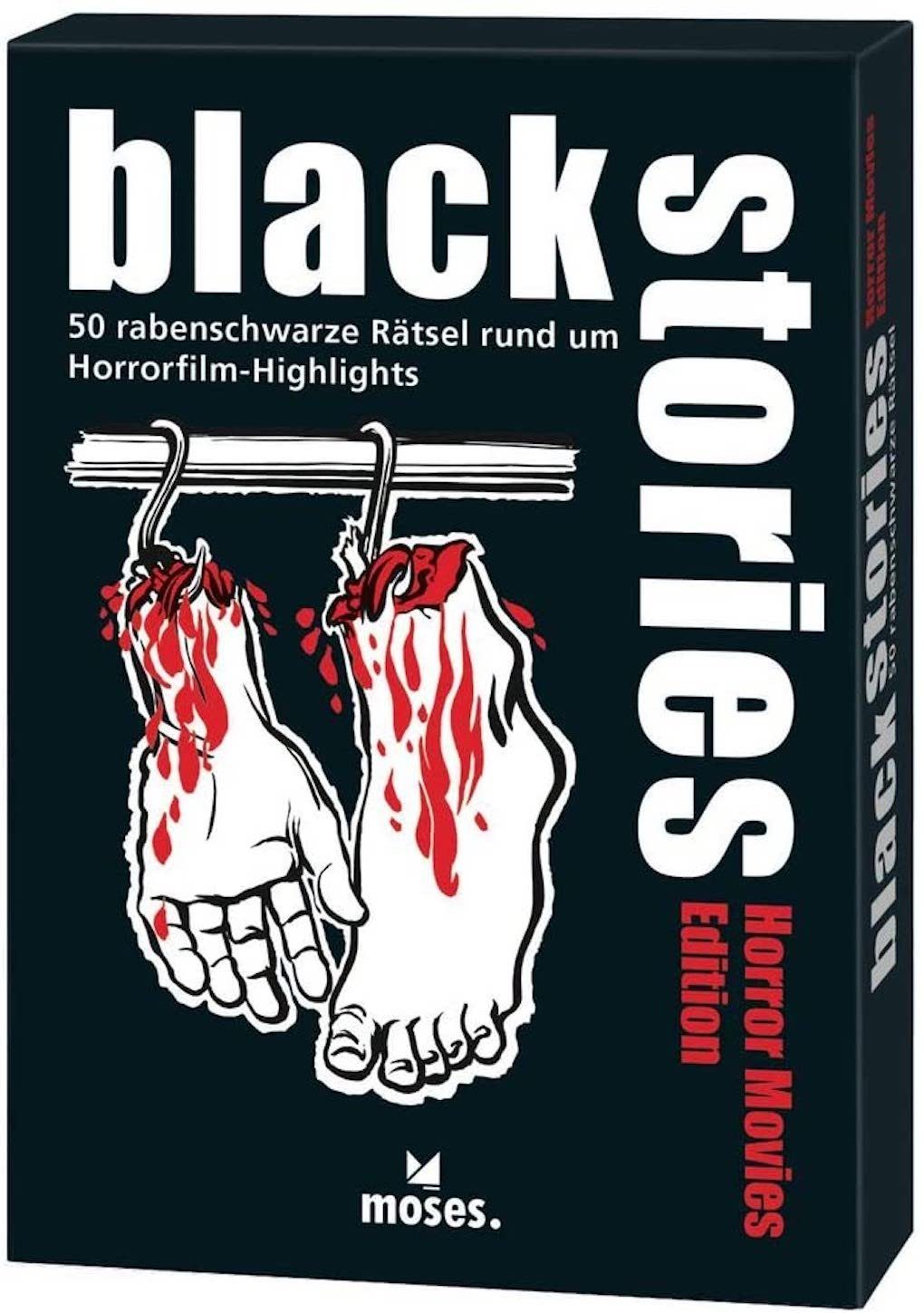 Ein Produkt, das bei jungen Leuten beliebt ist moses Spiel, Kartenspiel Black Stories Edition Horror - Movies