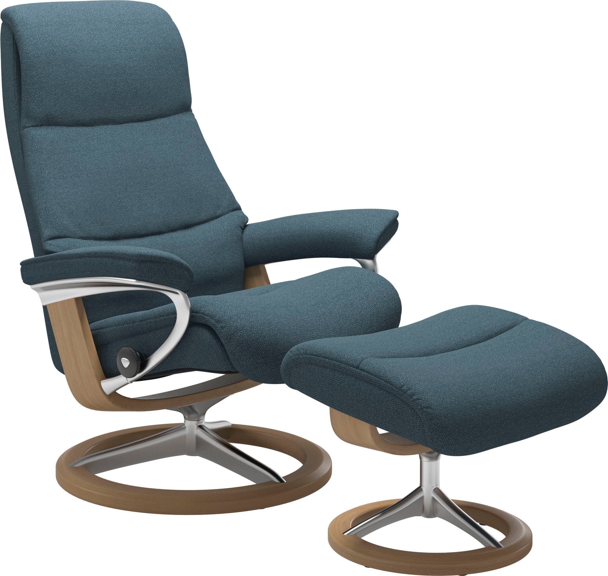 Relaxsessel Hocker), View M,Gestell Eiche Base, Größe Relaxsessel Signature mit mit (Set, Stressless®