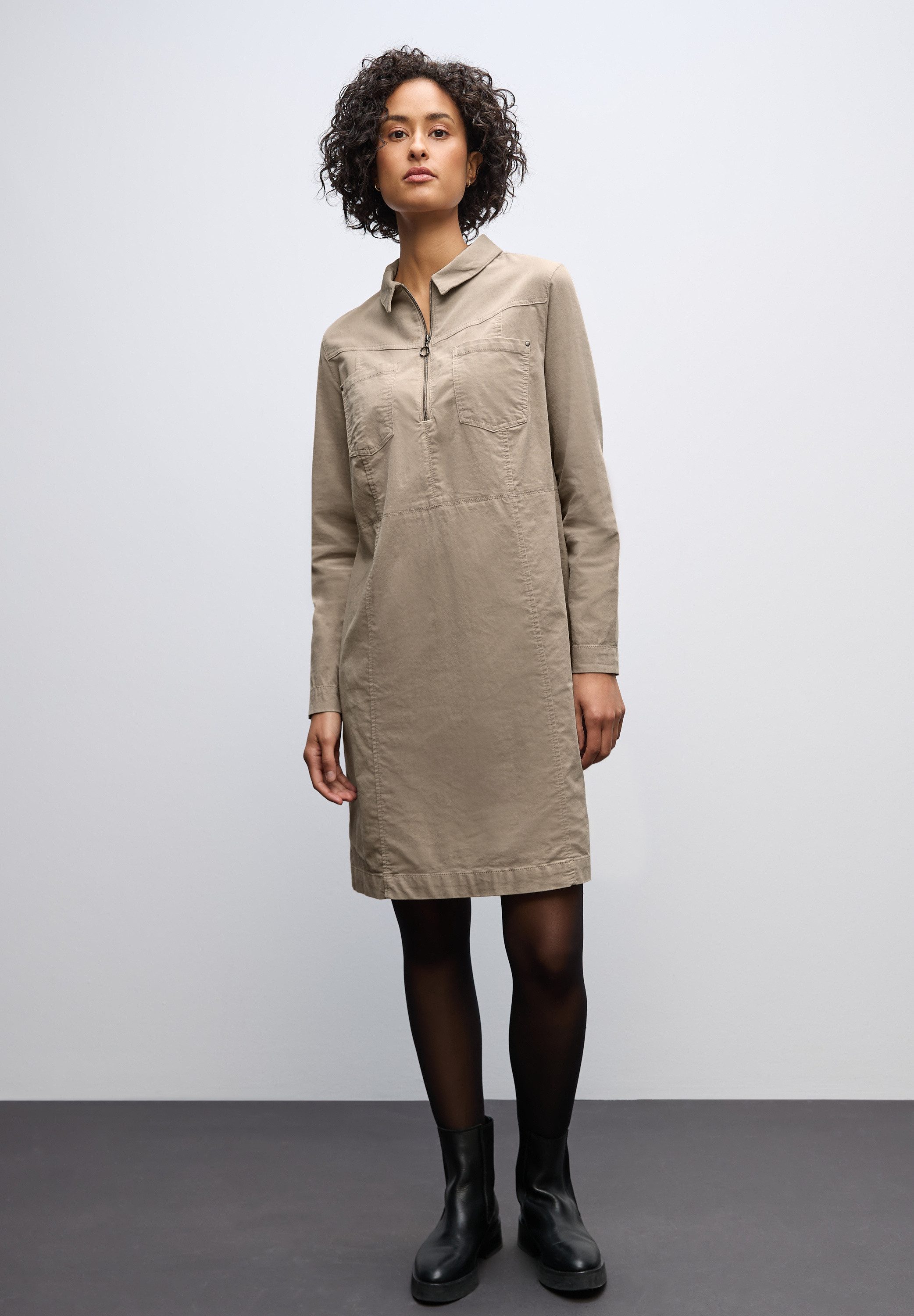STREET ONE Cordkleid mit Zipper günstig online kaufen