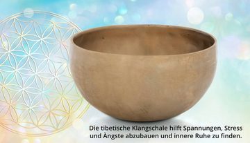 XDrum Klangschalen Therapeutic Klangschale Ton H / 700 g, handgemachte Bronzelegierung für Kronen-Chakra (Sahasrara)