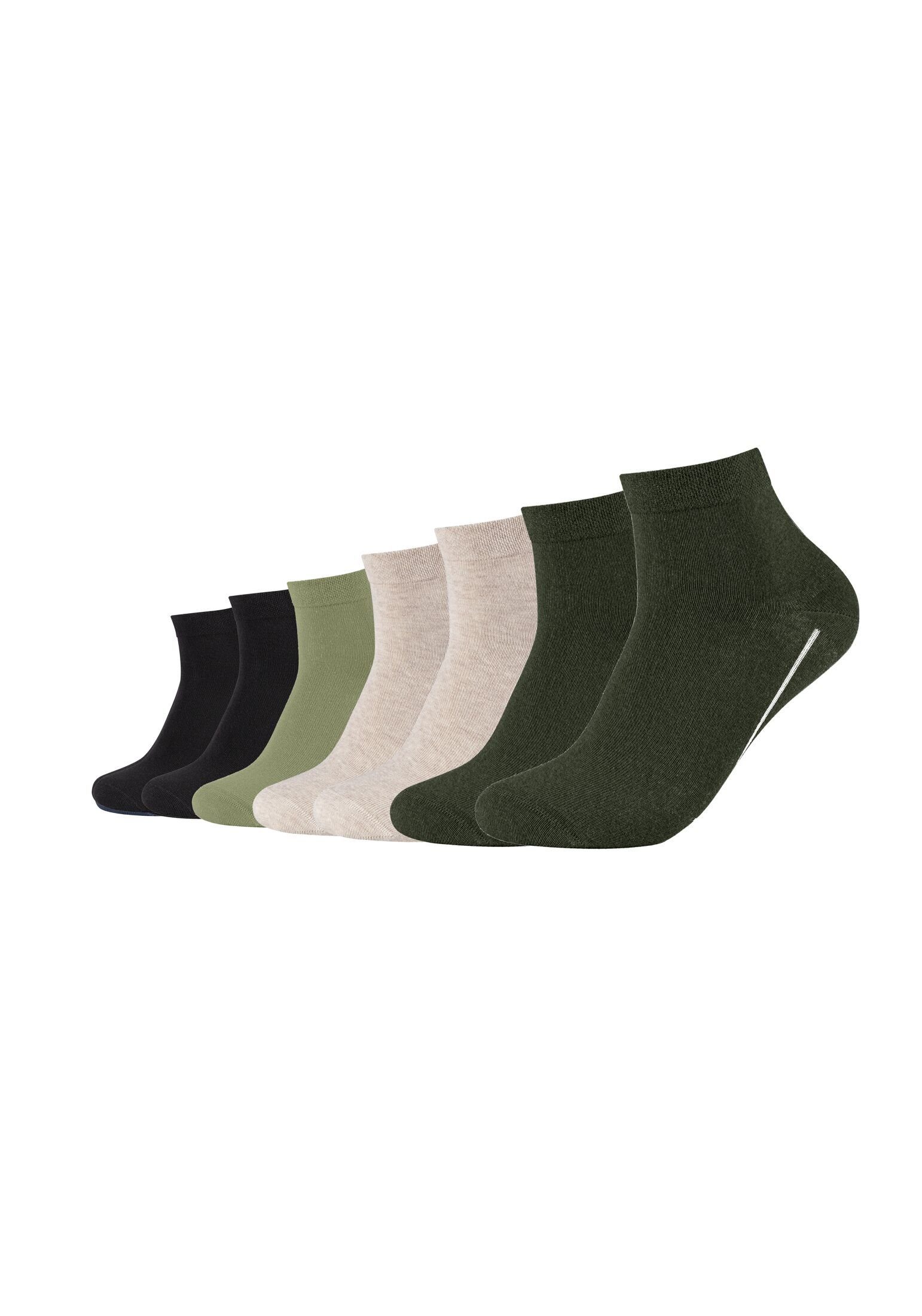 Camano Kurzsocken Kurzsocken 7er Pack dark melange olive