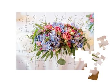 puzzleYOU Puzzle Blumenstrauß, Hochzeit, Urlaub, 48 Puzzleteile, puzzleYOU-Kollektionen Blumen-Arrangements