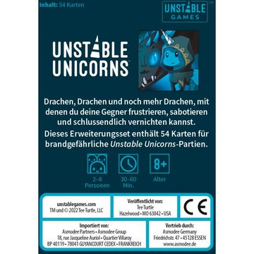 Asmodee Spiel, Unstable Unicorns - Drachen Erweiterungsset