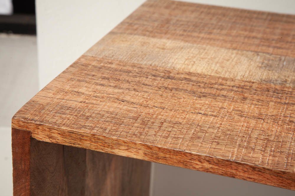 riess-ambiente Beistelltisch MAKASSAR 45cm natur (Einzelartikel, 1-St), Wohnzimmer · Mango-Massivholz · lackiert · handmade · Regal – Bild 5 von 5