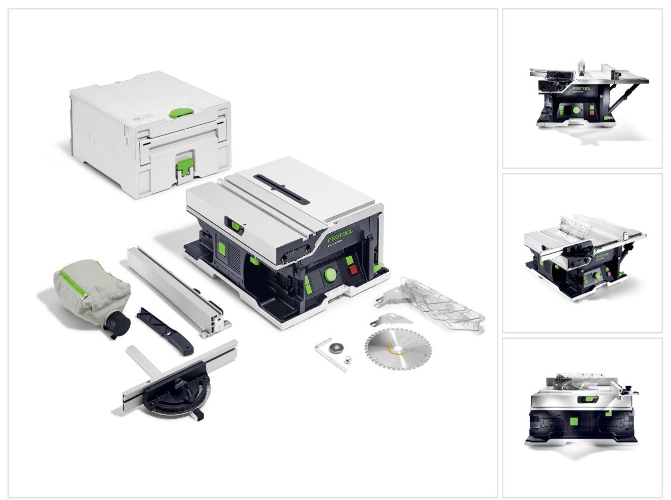 FESTOOL Akku-Tischkreissäge CSC SYS 50 EBI-Basic Akku Tischkreissäge 36 V (2x 18 V) 168 mm