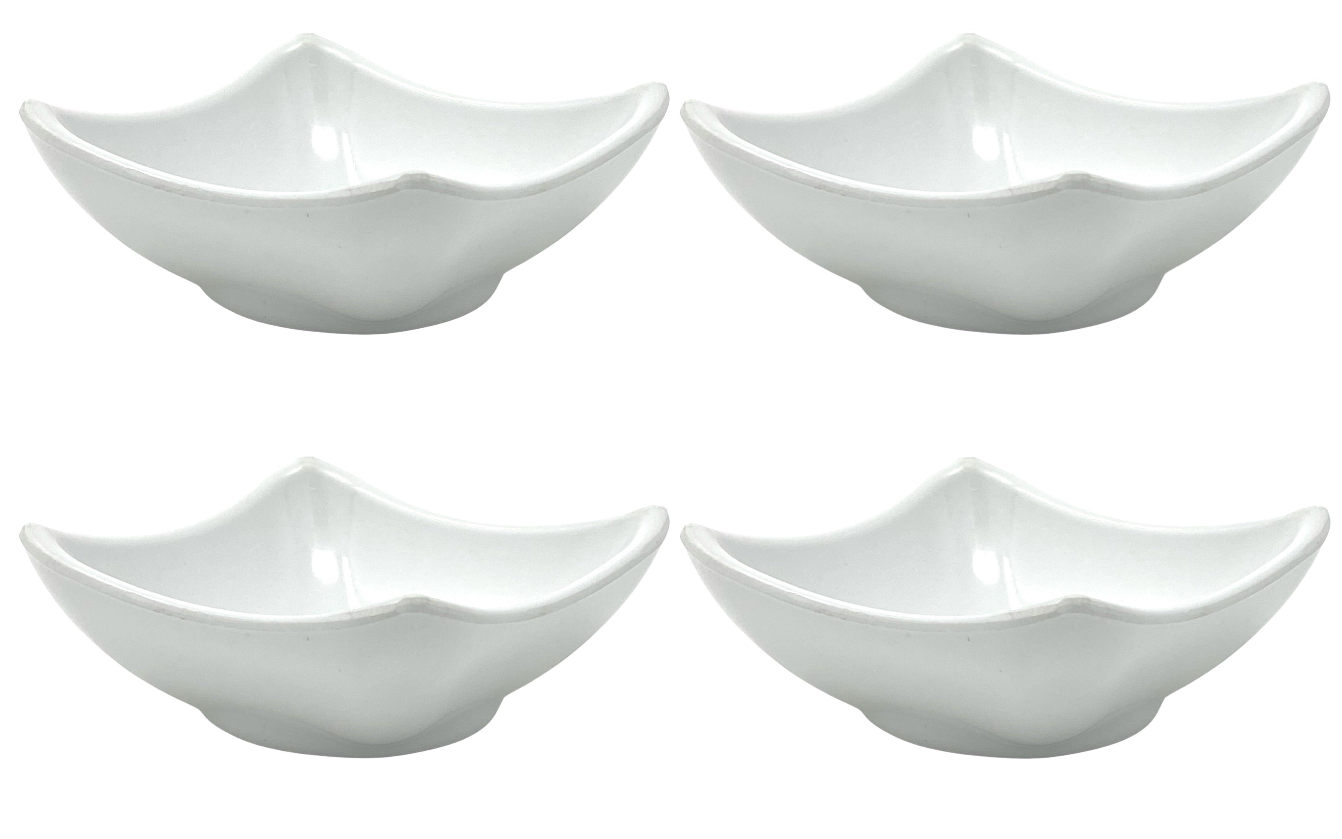 Dipschale 4x Dipschalen Melamin Set Snackschale Servierschale Saucenschälchen