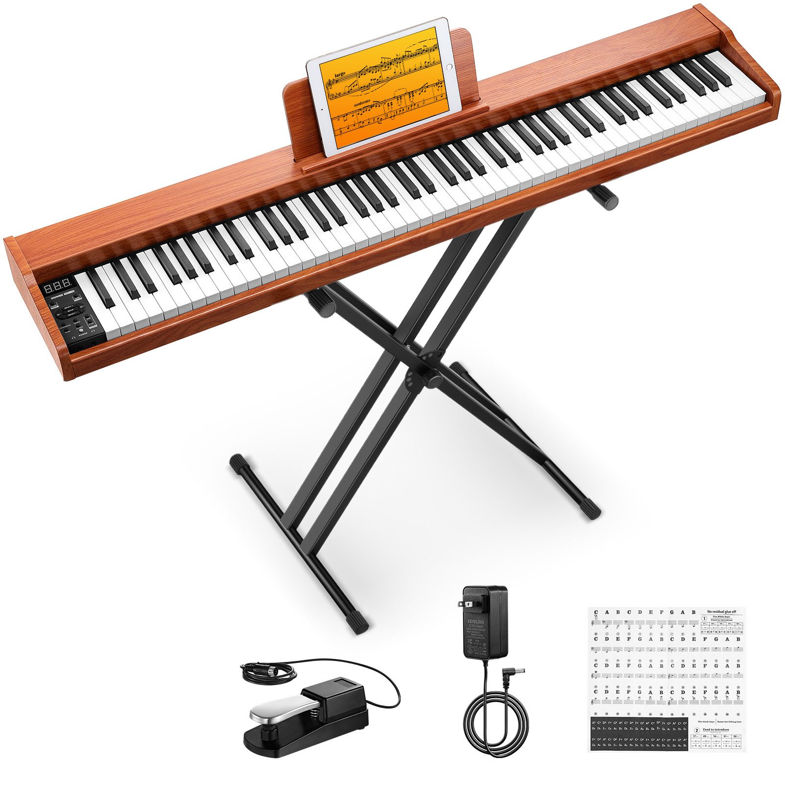 Home-Keyboard Klavier 88 Tasten Elektro piano Einsteiger Tragbares E-Piano DEP-1