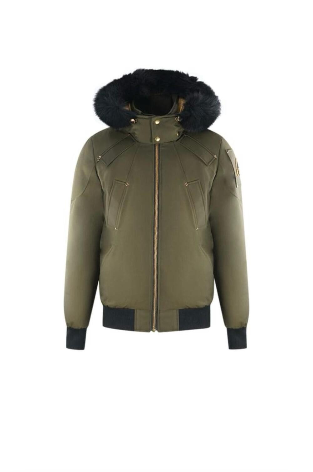 Moose Knuckles Parka Little Rapids Bomber Jacke Armeegrün