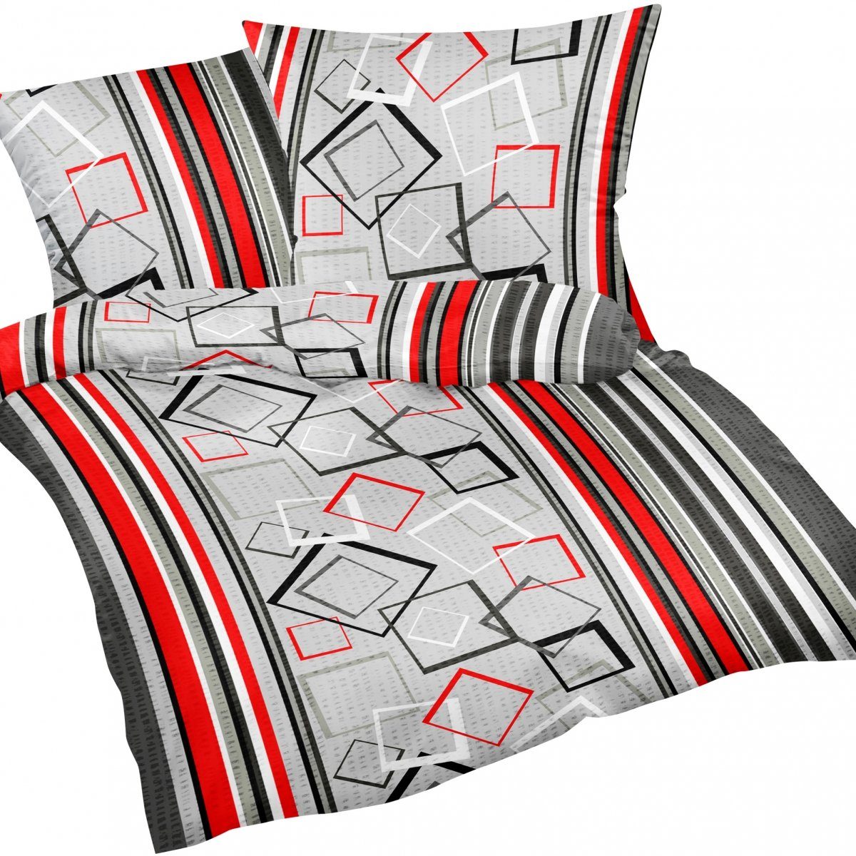 Heubergshop Bettwäsche, Seersucker, 2 teilig, 135x200cm + 80x80cm - Modern günstig online kaufen