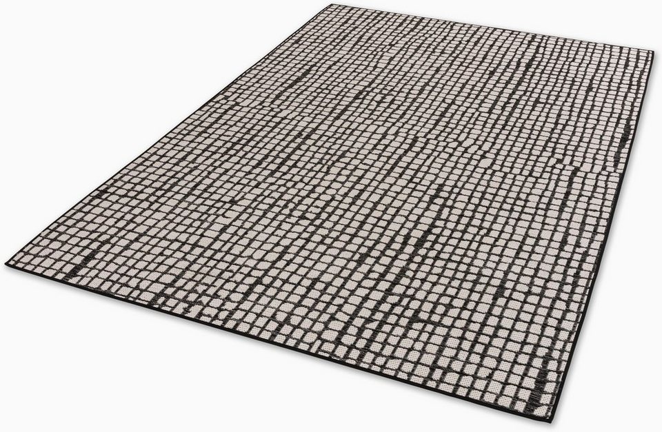 Teppich Parkland 6351 223, SCHÖNER WOHNEN-Kollektion, rechteckig, Höhe: 5 mm,  In- und Outdoor geeignet, eleganter Flachflorteppich