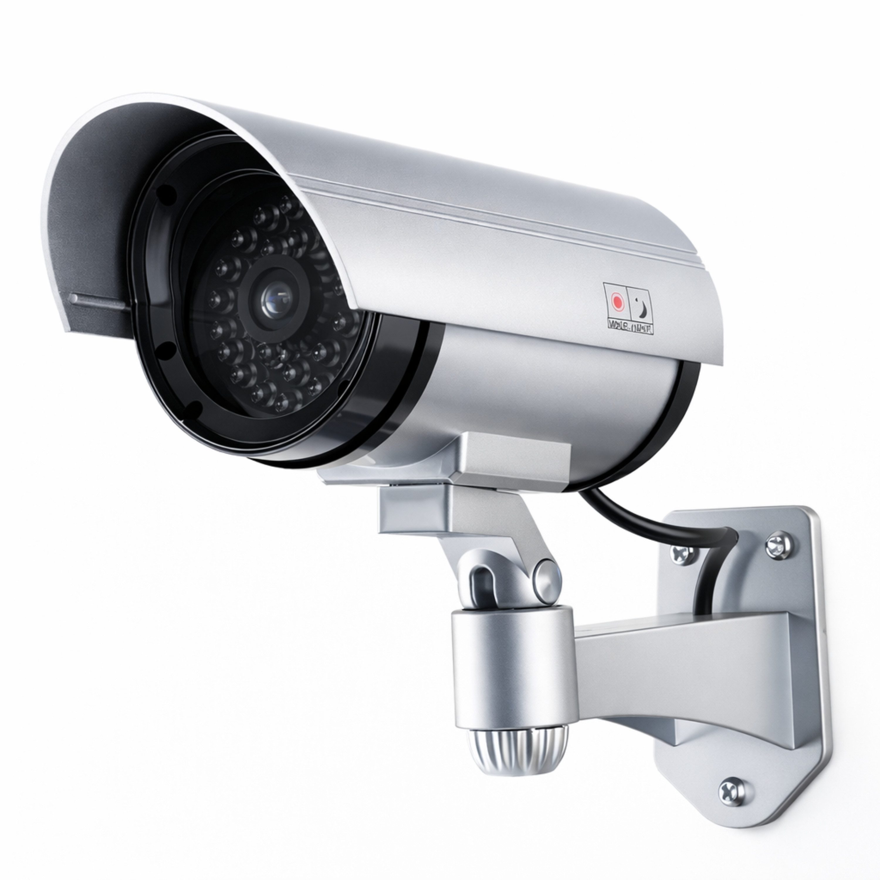 StellarLuma Überwachungskamera Attrappe Überwachungskamera Attrappe LED Dummy Kamera Außen Innen Sicherheit (Innenbereich, Außenbereich, Garten, Hof, Privatgrundstück, Firmengelände, Kameraattrappe mit blinkender LED, simuliert aktive Überwachung)
