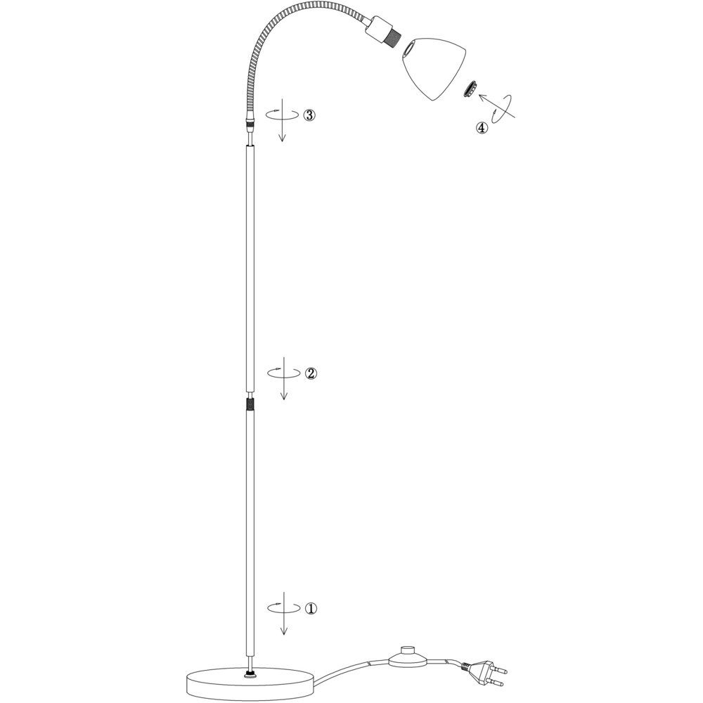 Nordlux Stehlampe Nordlux Ray 63214033 Stehlampe günstig online kaufen