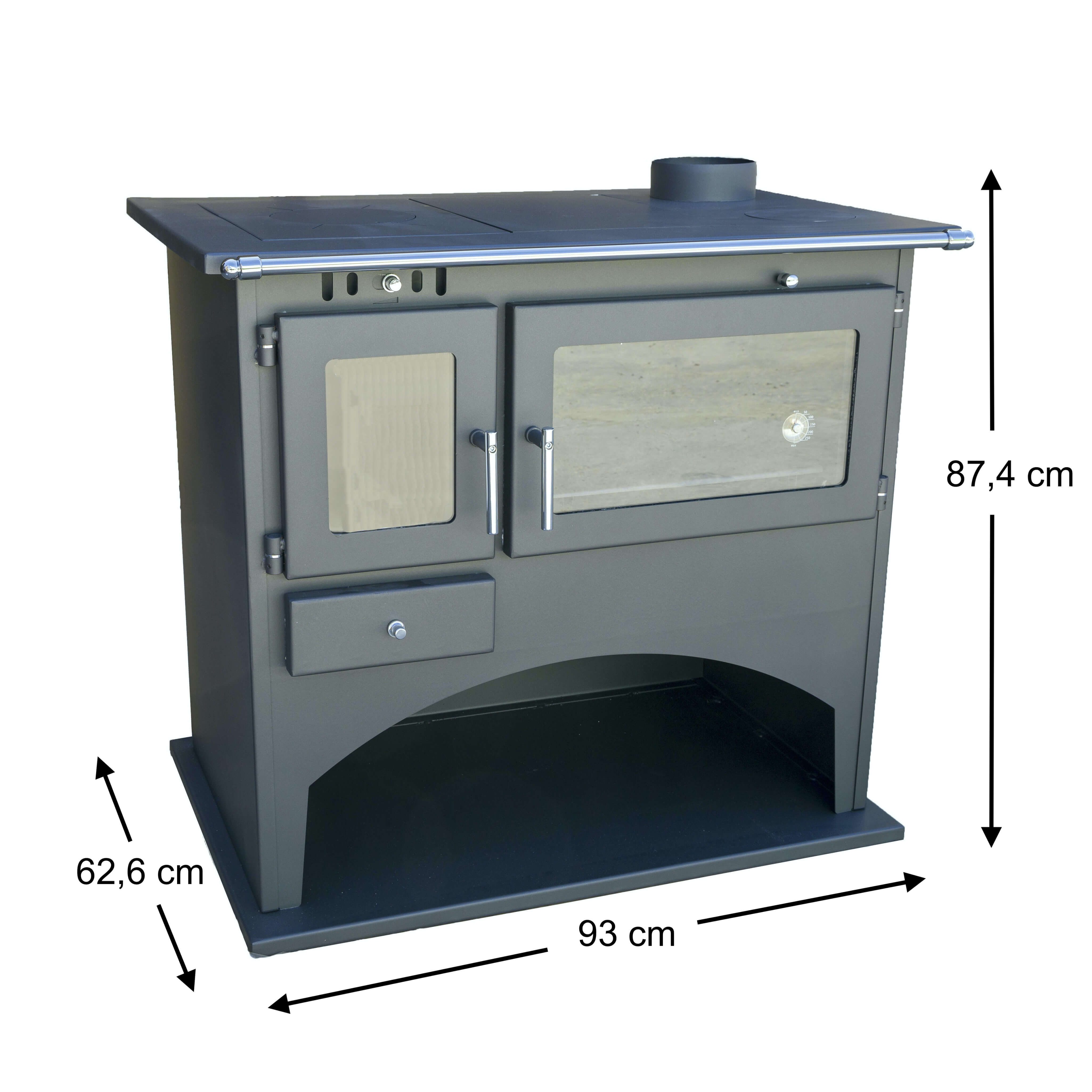 Victoria Stoves Kaminofen EEK A Kaminofen mit Backfach und Herdplatte Viki günstig online kaufen