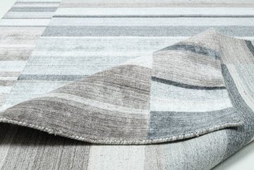 Teppich Nevada Viscose, THEKO, Rechteckig, 160 x 230 cm, Grau Multi