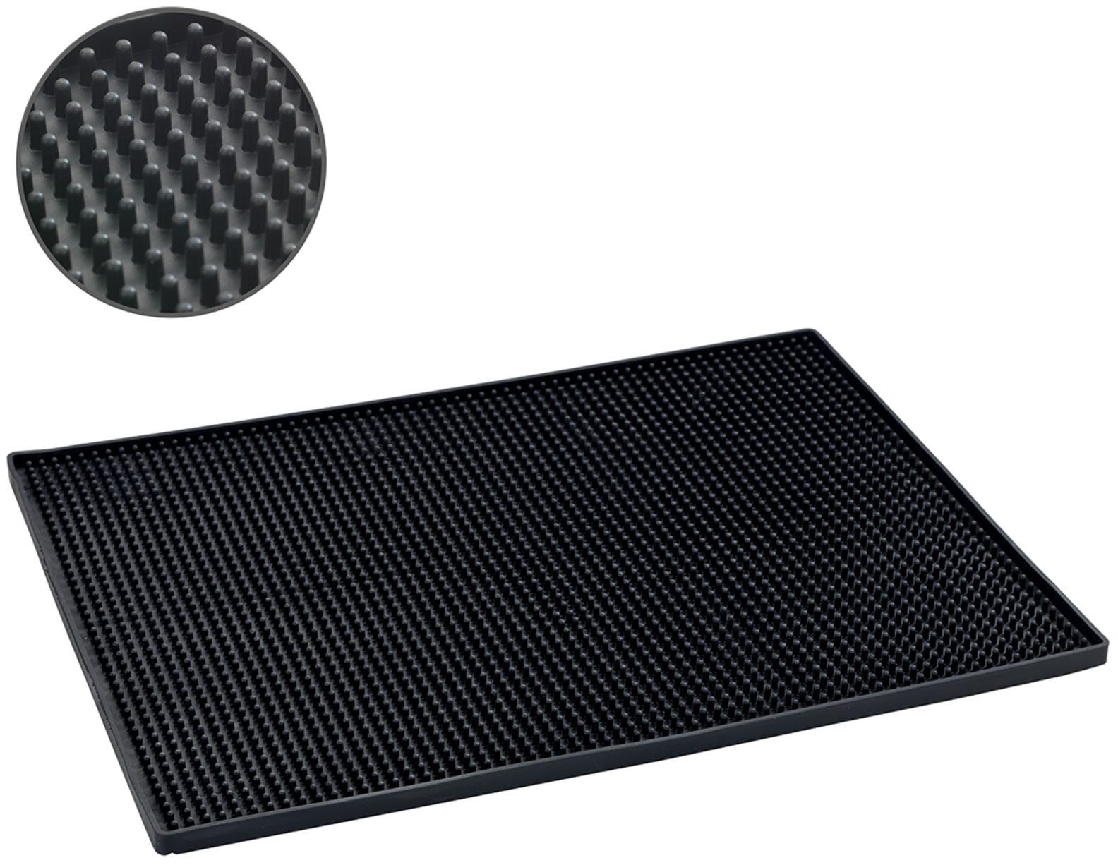 WENKO Geschirrständer Modell Maxi, Abtropfmatte für Geschirr mit Noppenstruktur, extra groß