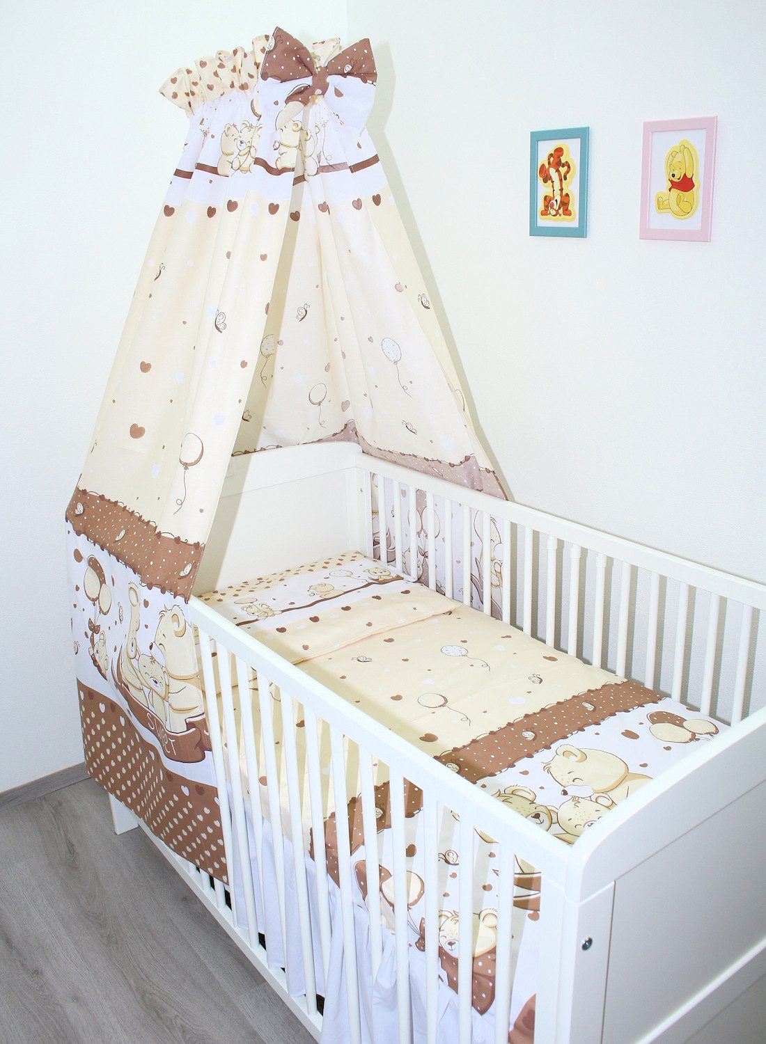 Babybettwäsche Bettset mit Bettwäsche Vollstoff Himmel Baby Kinder