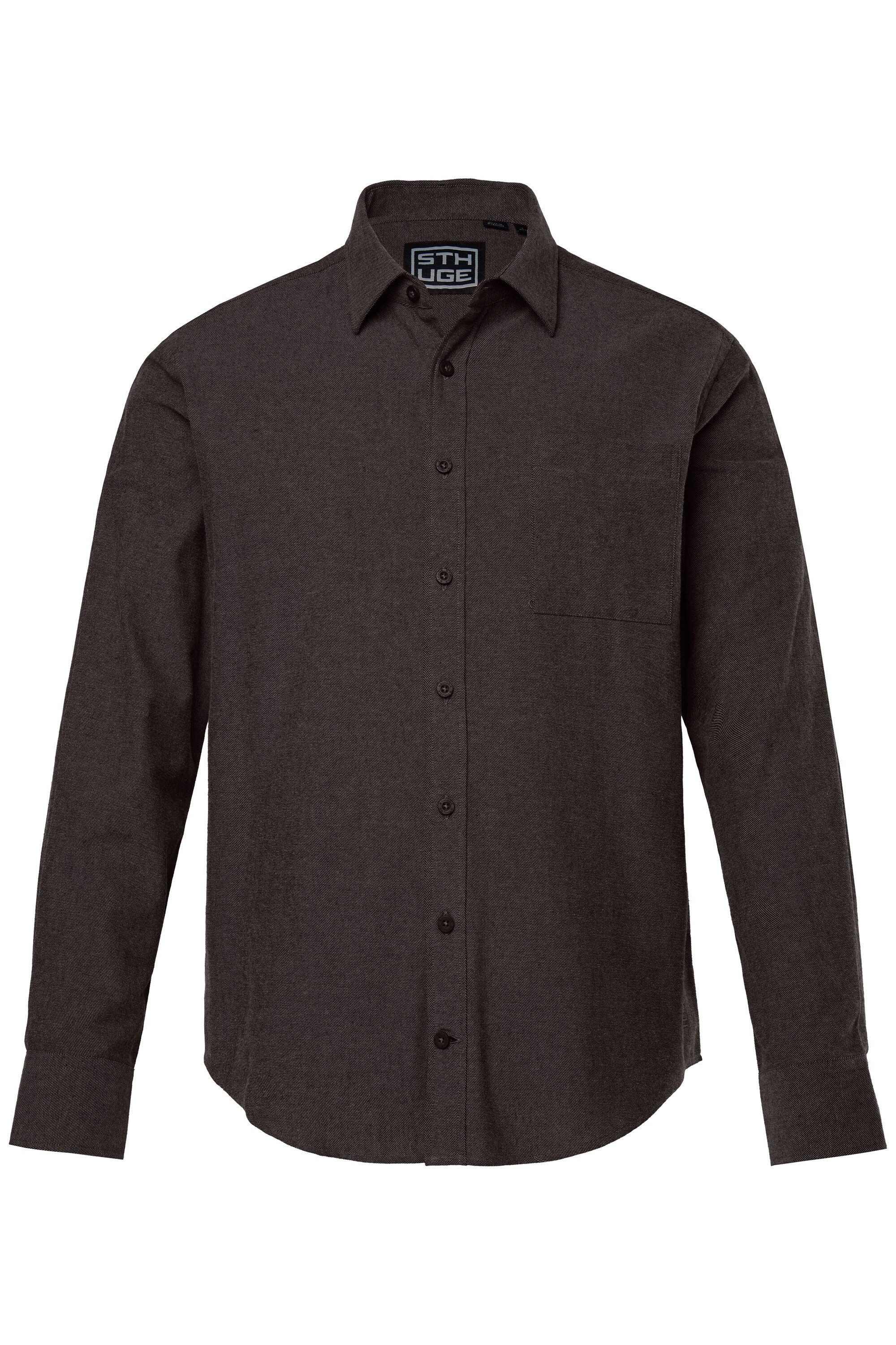 STHUGE Businesshemd STHUGE Flanellhemd Langarm Modern Fit bis 8 XL günstig online kaufen