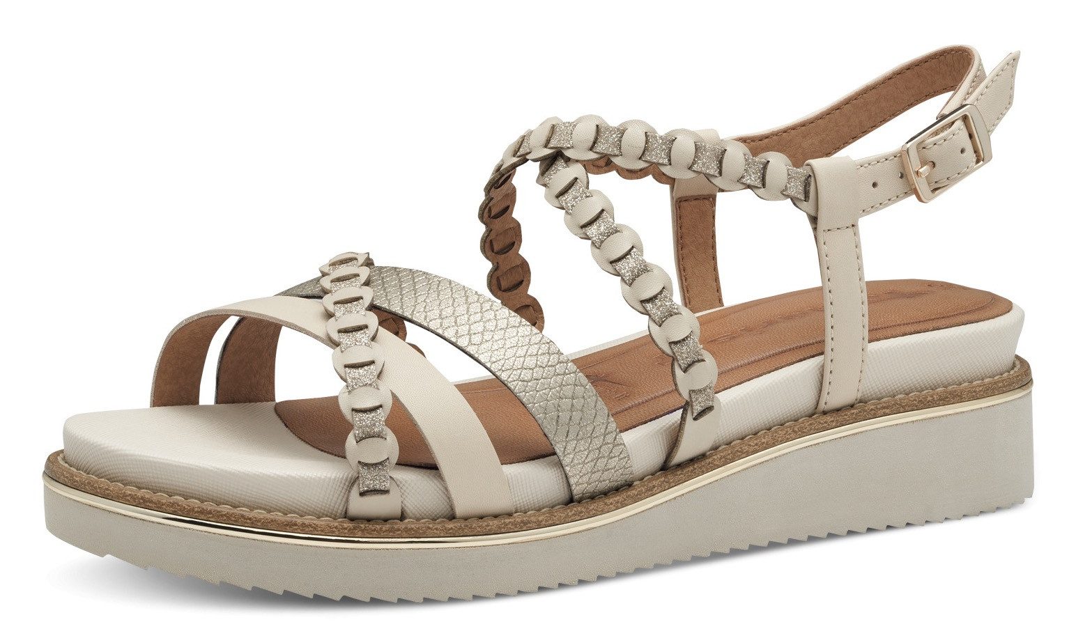 Tamaris Keilsandalette, Riemchensandale, Sommerschuh mit verstellbarer günstig online kaufen