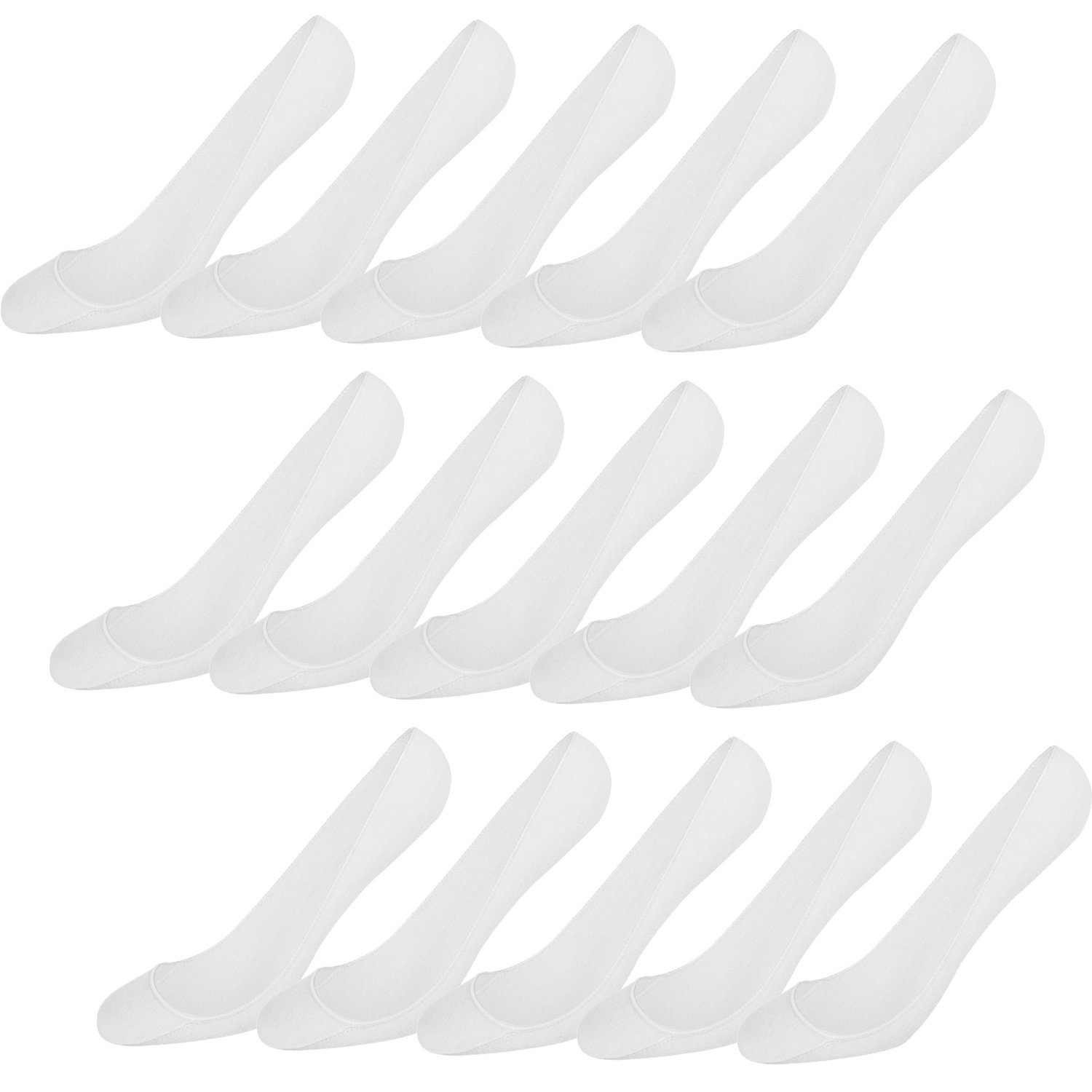 Libella Füßlinge 2011 (15er-Pack) 15 Paar Unsichtbare Ballerina Socken Weiß