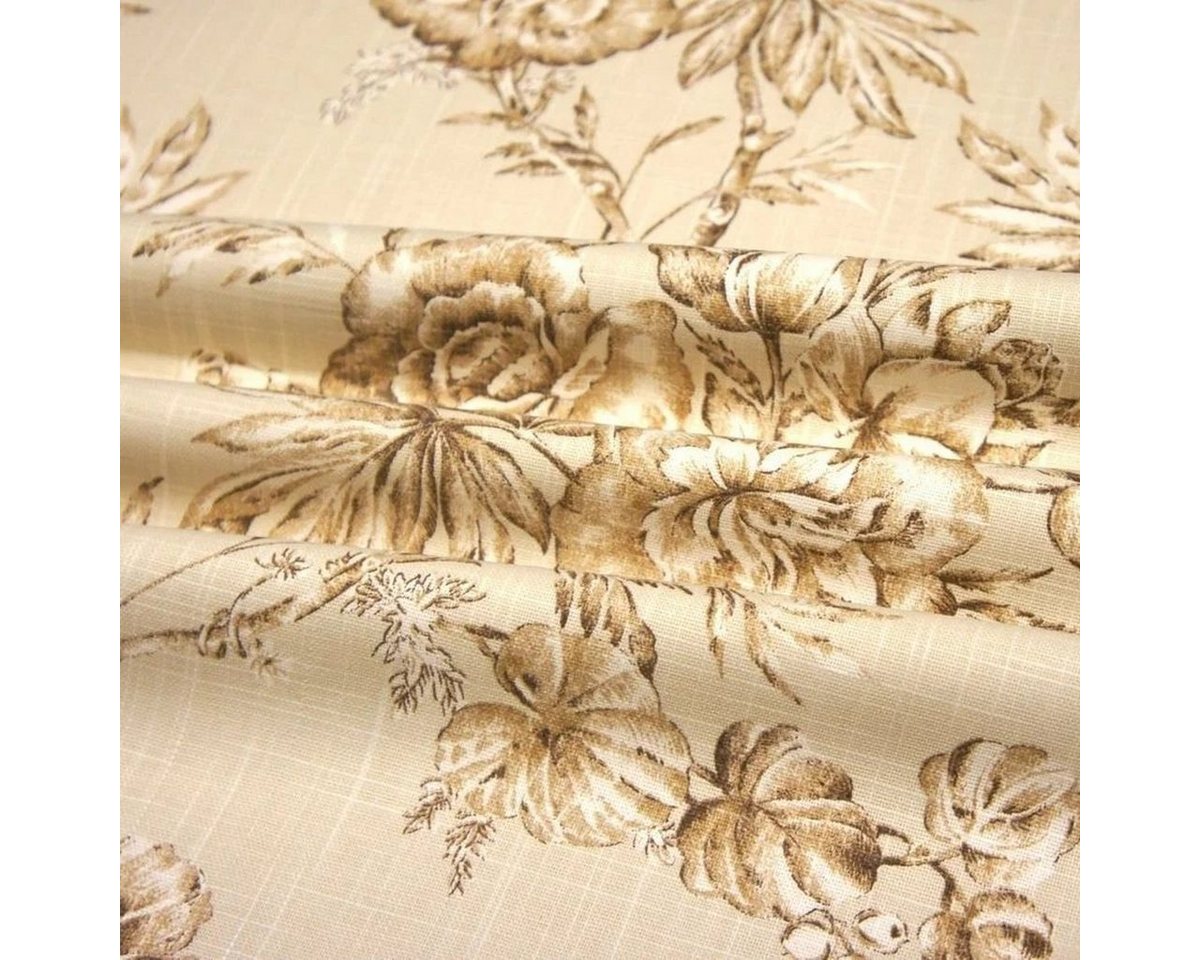 Thumbnail - Stofferia Stoff Dekostoff Halbpanama Rosa Beige, Breite 280 cm, Meterware