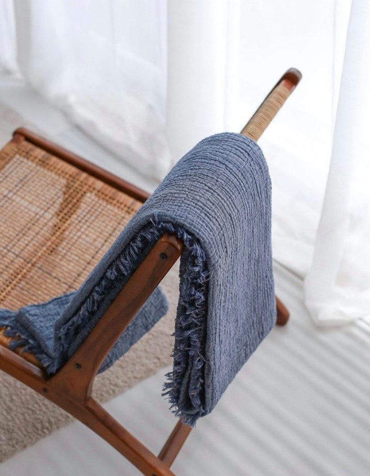 Wohndecke Musselin Wohndecke Double Face in günstig online kaufen