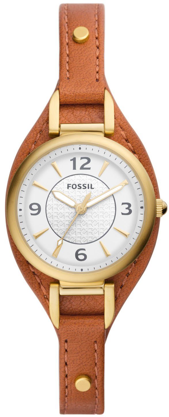 Fossil Quarzuhr Carlie, ES5215, Armbanduhr, Damenuhr, Nachhaltigkeitssiegel