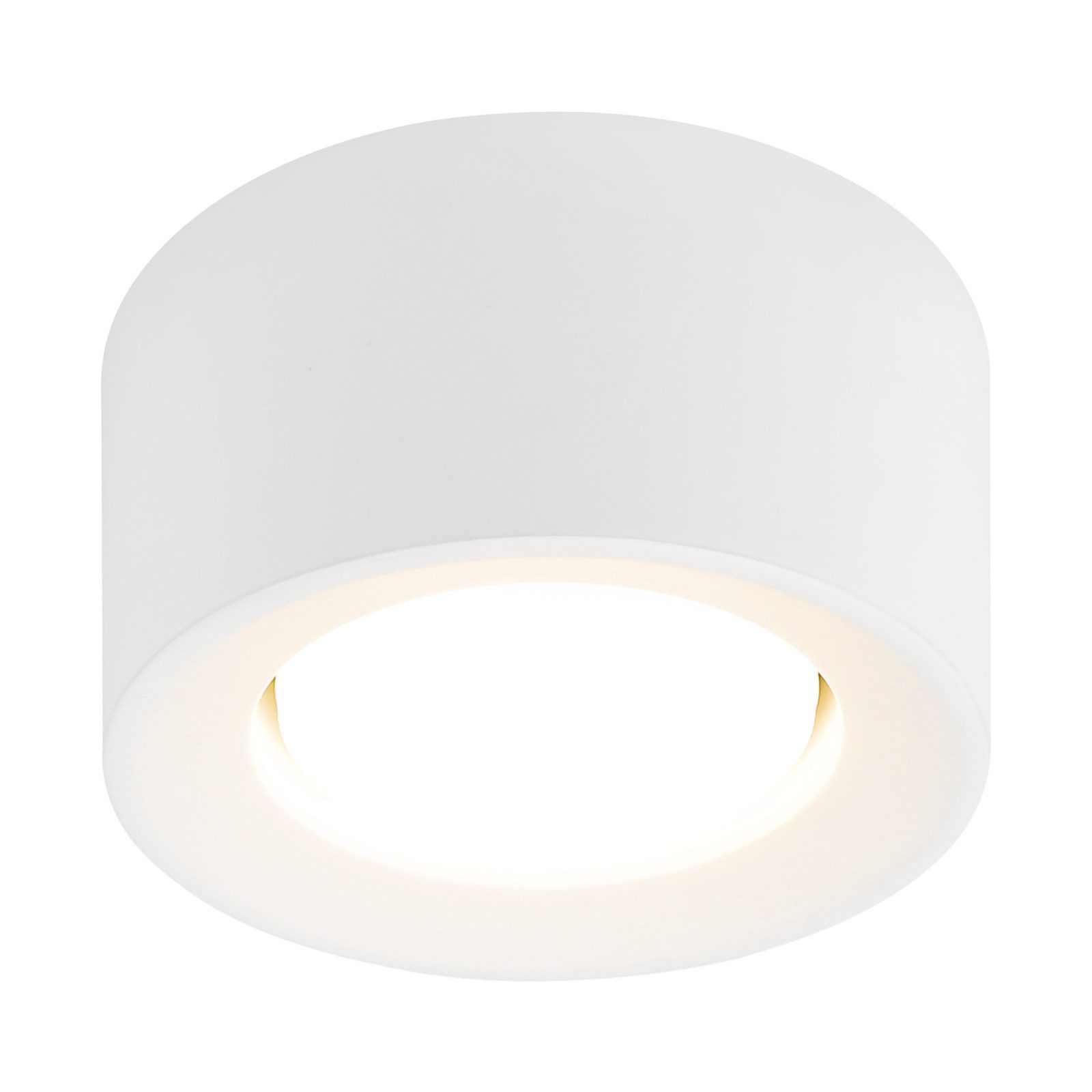 Nettlife Aufbauleuchte Aufbaustrahler Weiß Rund GX53 10W Gips Modern klein Flur, LED wechselbar, für Wohnzimmer Esszimmer Flur