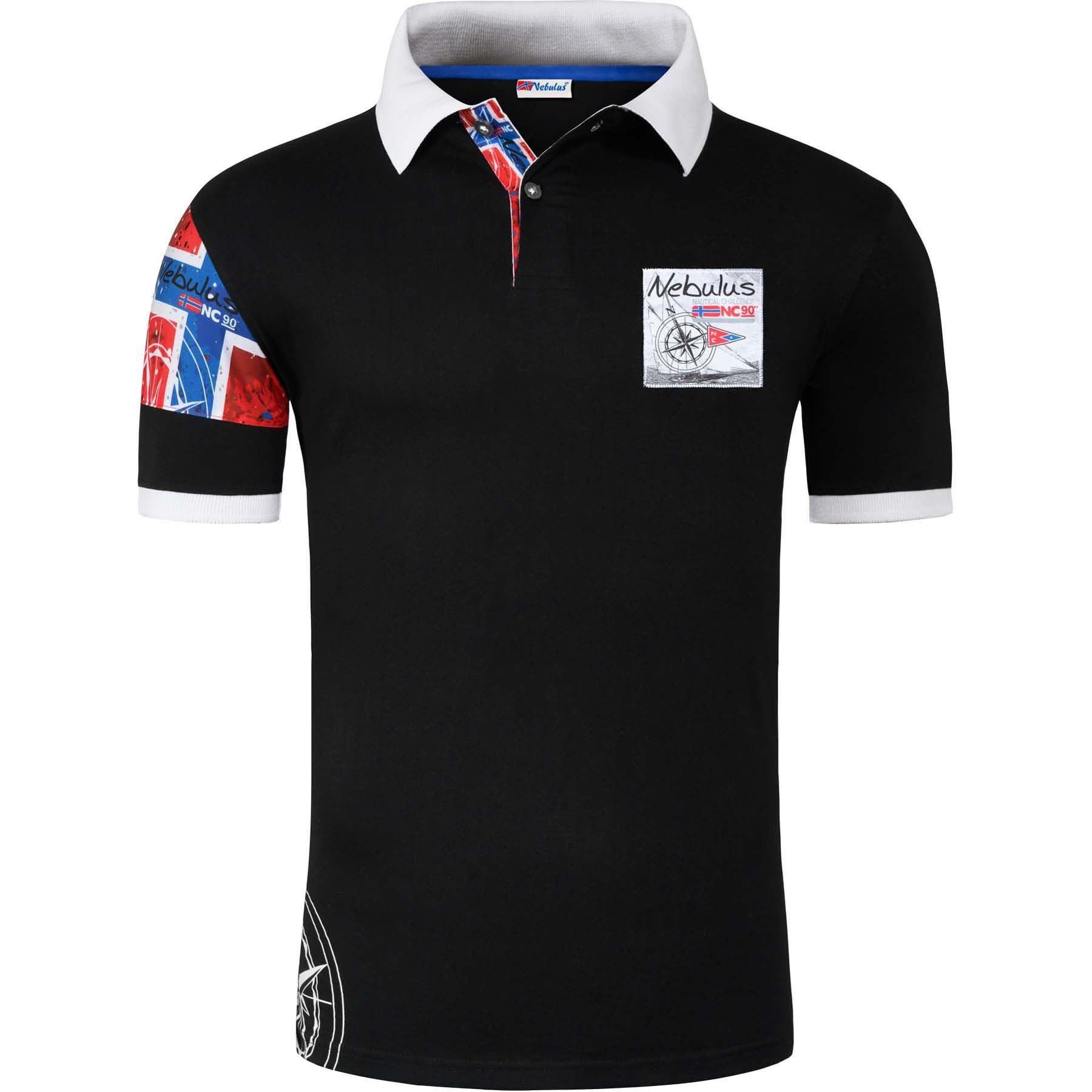 Nebulus Poloshirt ARENDAL, Q2057 - Herren, schwarz, XL