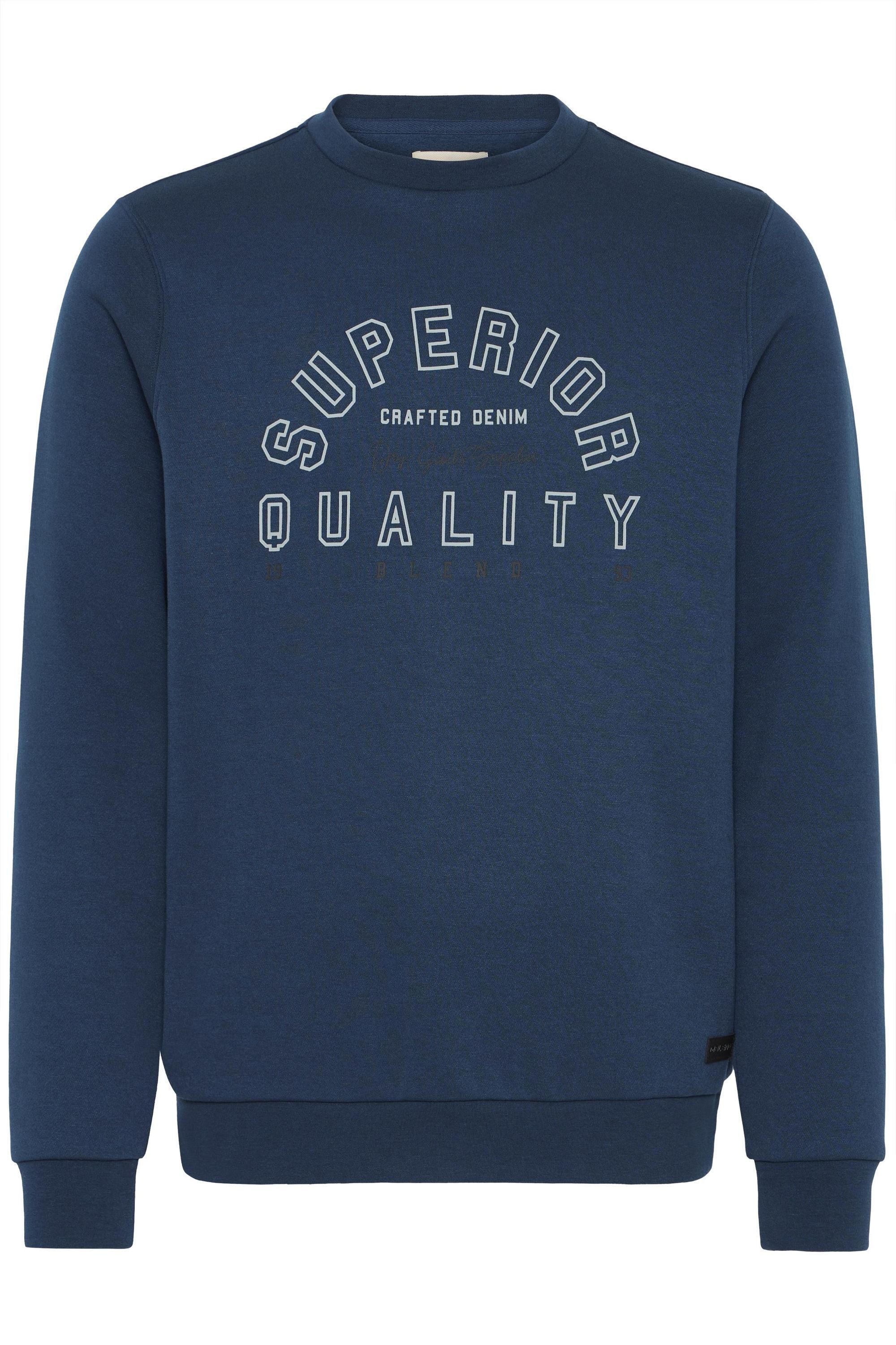 Blend Rundhalspullover BHSunox Lässiger Sweatpullover mit Print