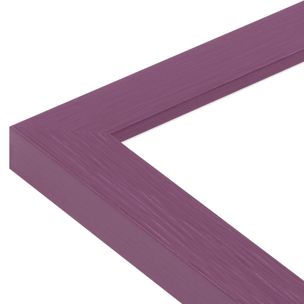 Modern Stil WANDStyle Violett, Bilderrahmen aus H300, Massivholz im