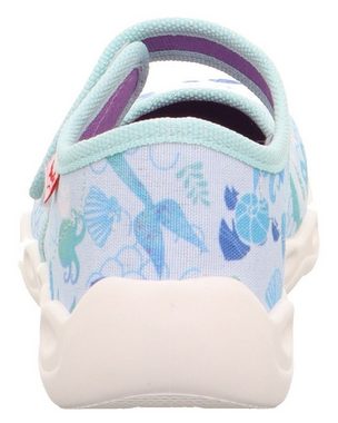 Superfit BUBBLE WMS: mittel Hausschuh Ballerina, Klettschuh, Kindergarten Schuh mit Klettverschluss