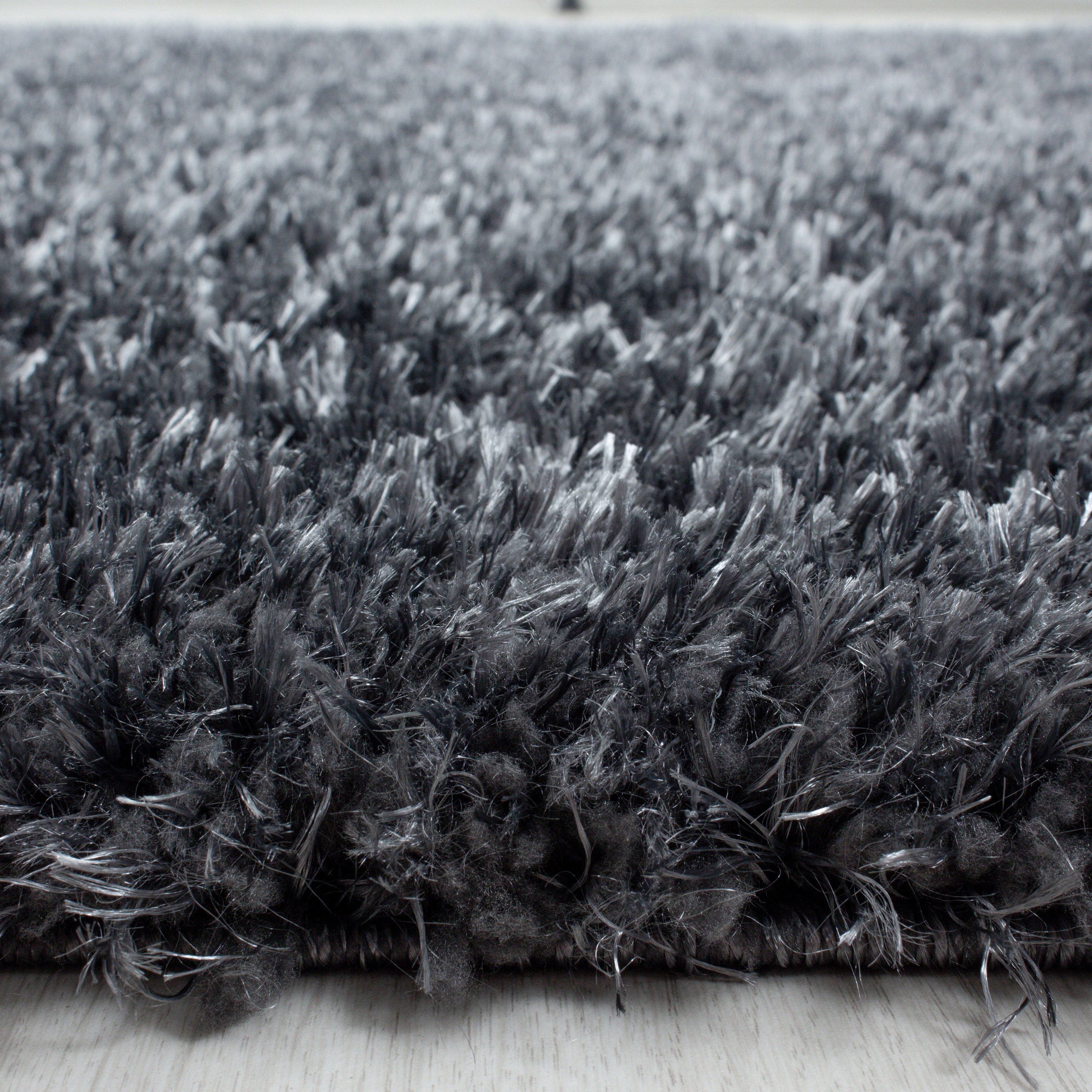 Carpettex Hochflor-Teppich Unicolor - Einfarbig, Rund, günstig online kaufen