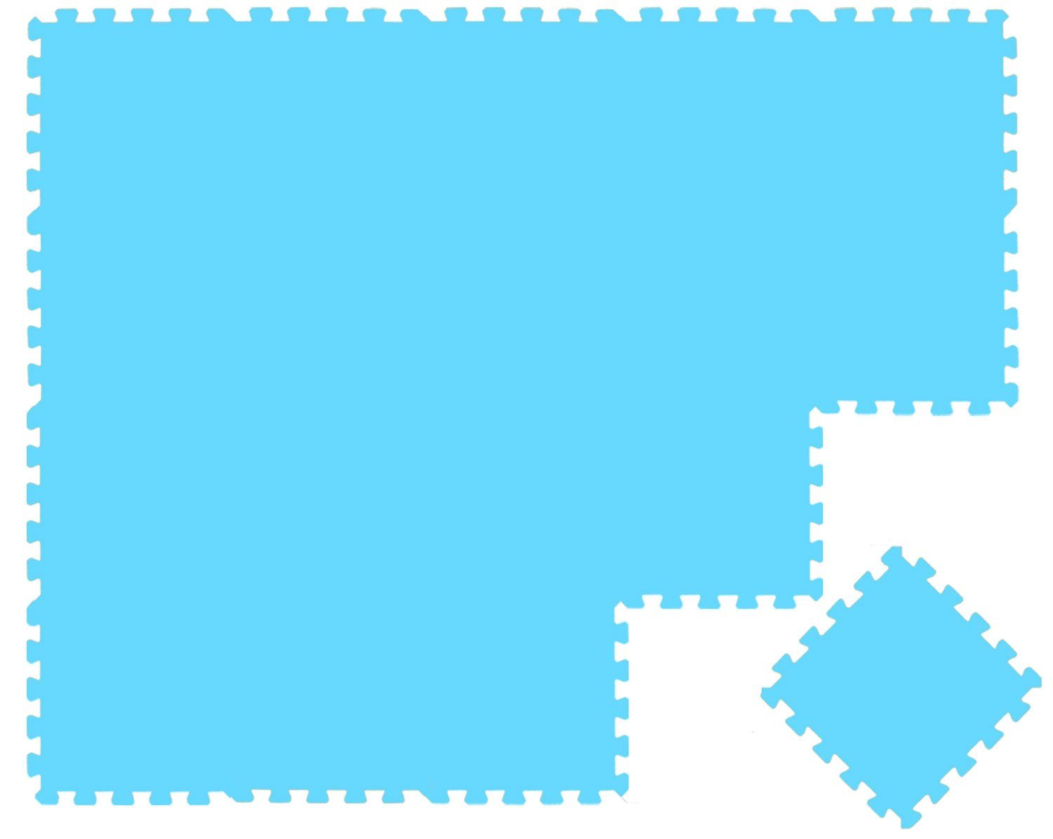 LittleTom Puzzlematte ab dem 1. Tag - 18 Teile Baby Spielmatte - 30 x 30 Kinder Krabbelmatte, (18-tlg), Spielunterlage für Babys und Kleinkinder - Kinderzimmer Puzzleteppich