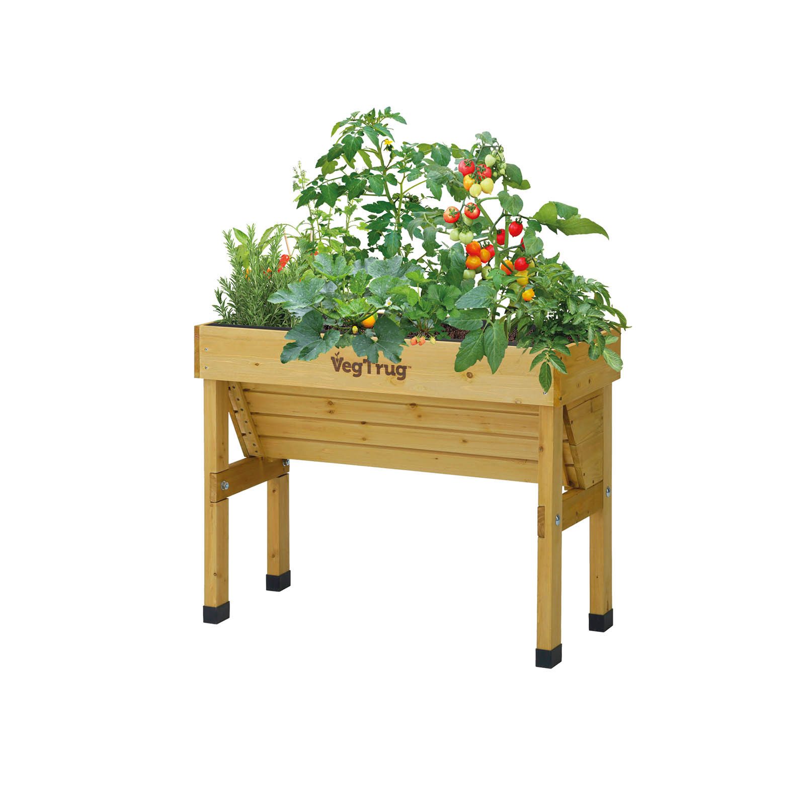 VegTrug Hochbeet VegTrug® Wall Hugger - platzsparende Form, professionelles Gärtnern auf Balkon und Terrasse - ergonomische Form