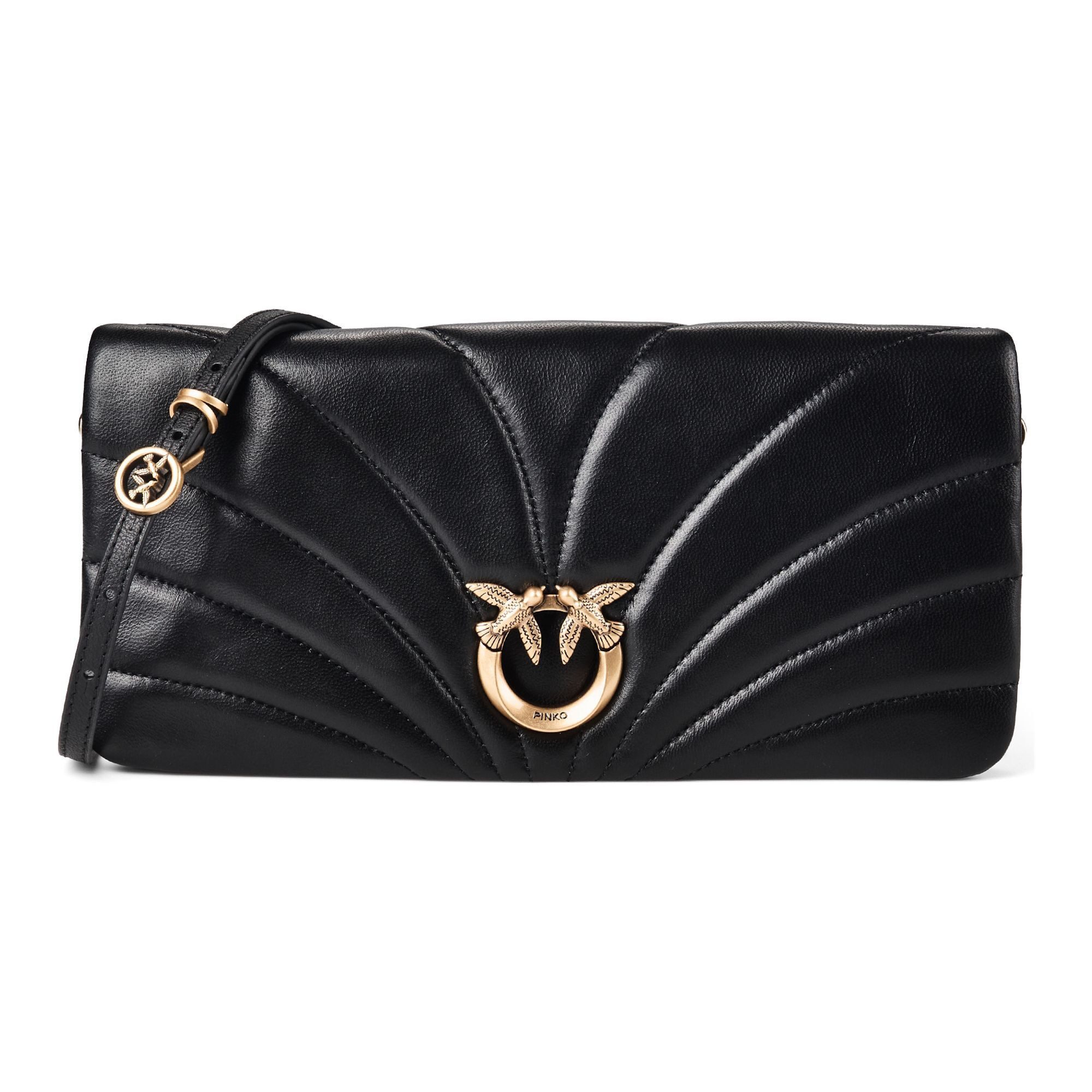 PINKO Clutch Love Horizontal, Leder