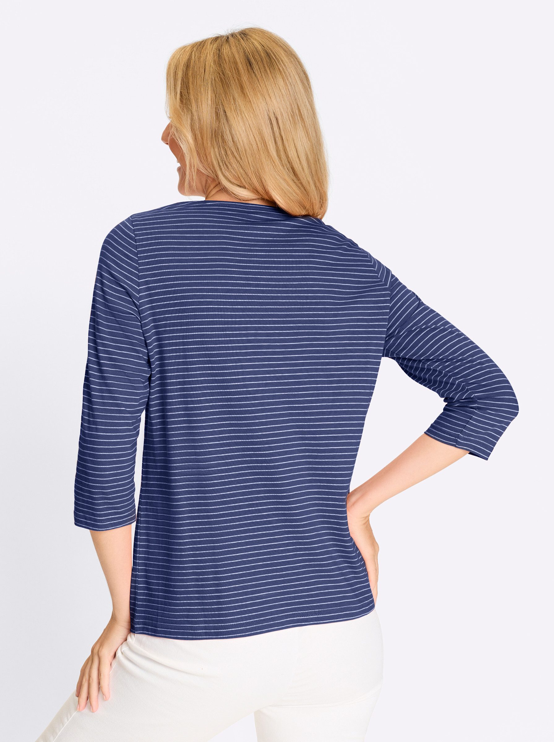 Sieh an! T-Shirt Ringelshirt 3/4-Arm – Bild 3 von 5