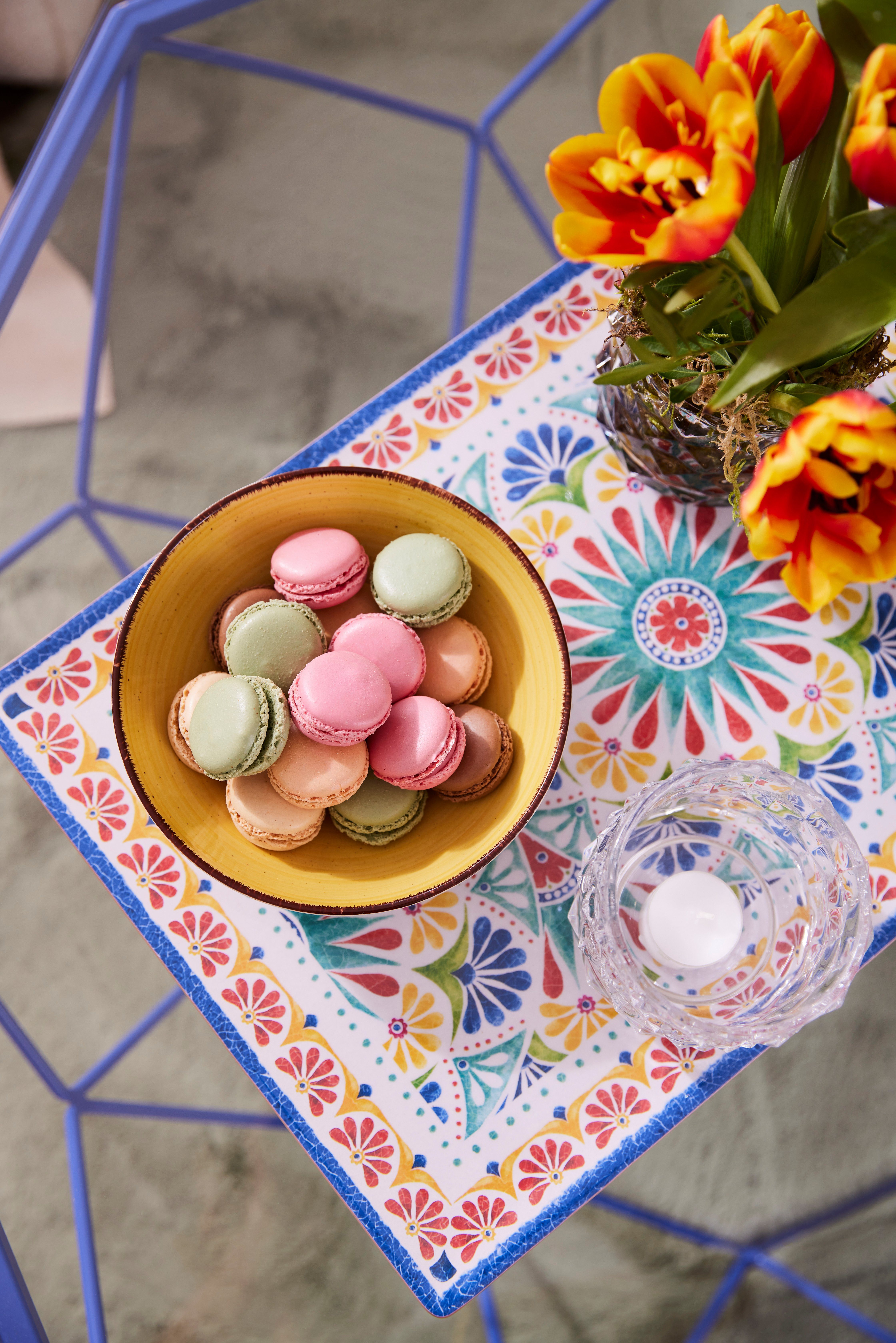 APS Tablett Arabesque, Melamin, Terrakotta-Optik, spülmaschinengeeignet