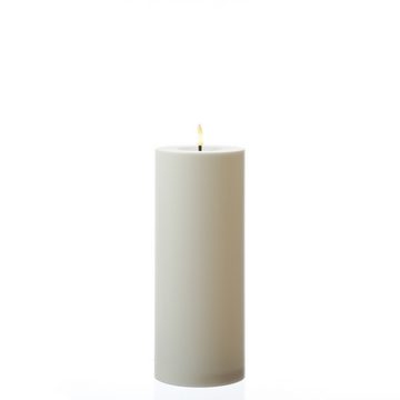 MARELIDA LED-Kerze XXL LED Kerze für Außen flackernd H: 25cm D: 10cm outdoor Timer weiß (1-tlg)