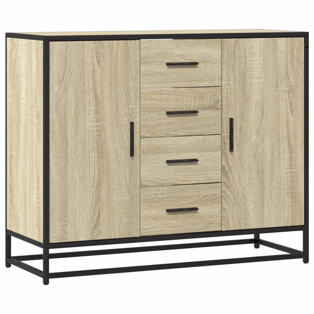 vidaXL Sideboard Sideboard Sonoma-Eiche 92x35x76 cm günstig online kaufen
