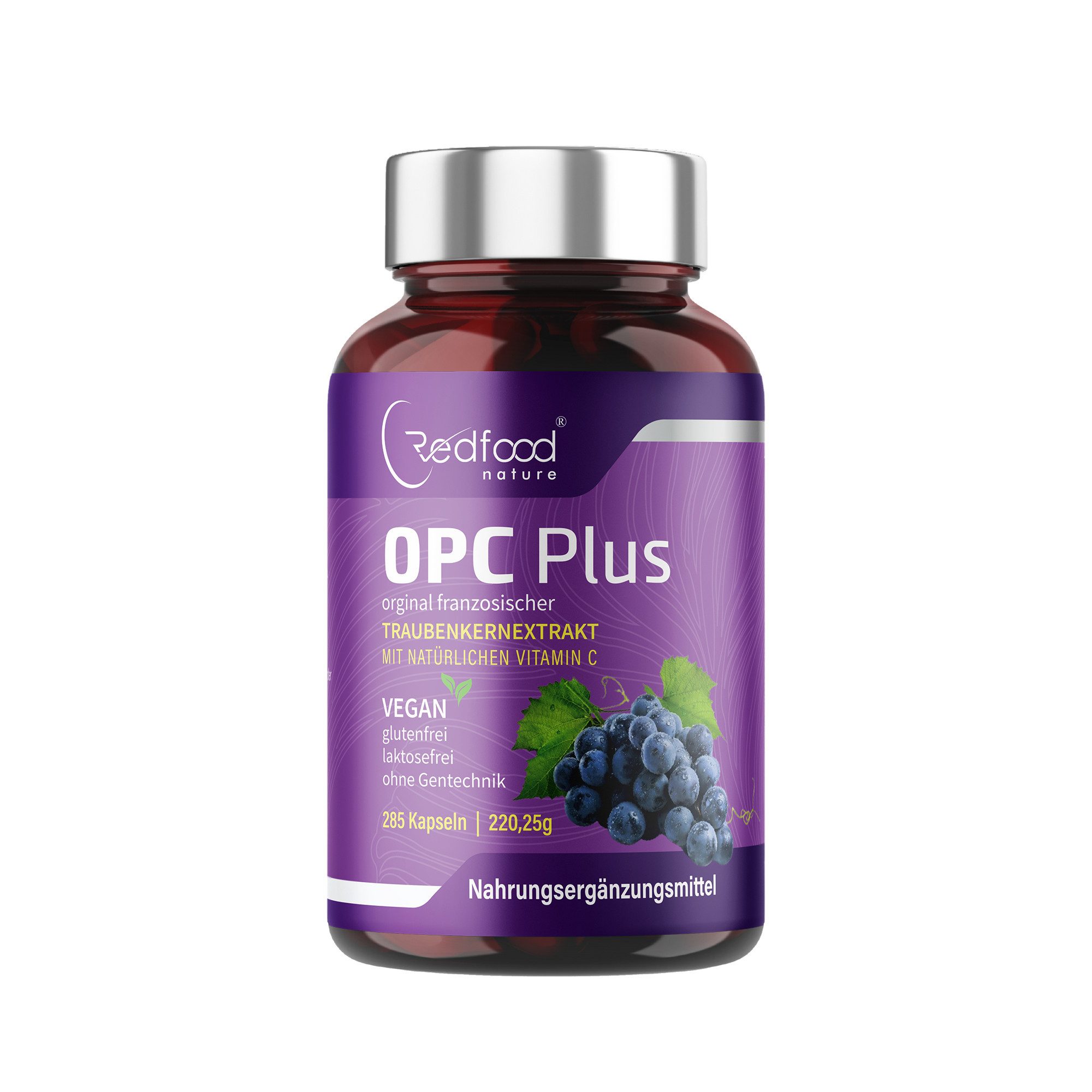 Redfood OPC französicher Traubenextrakt Kapseln + Vitamin C Kapseln, 1 er 285,00 St.
