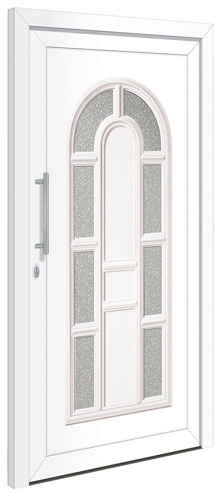 RORO Türen & Fenster Haustür  18, BxH: 110x210 cm, weiß, ohne Griff, inklusive Türrahmen