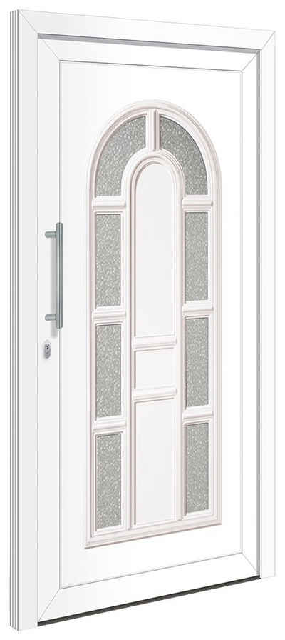 RORO Türen & Fenster Haustür Otto 18, BxH: 110x210 cm, weiß, ohne Griff, inklusive Türrahmen
