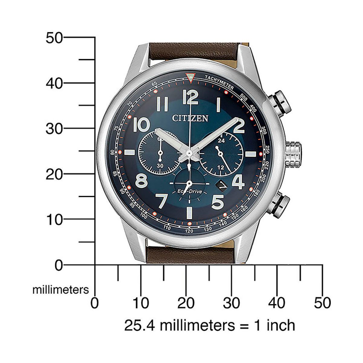 Citizen Chronograph CA4420-13L, Armbanduhr, Herrenuhr, Solar, Stoppfunktion, Lederarmband