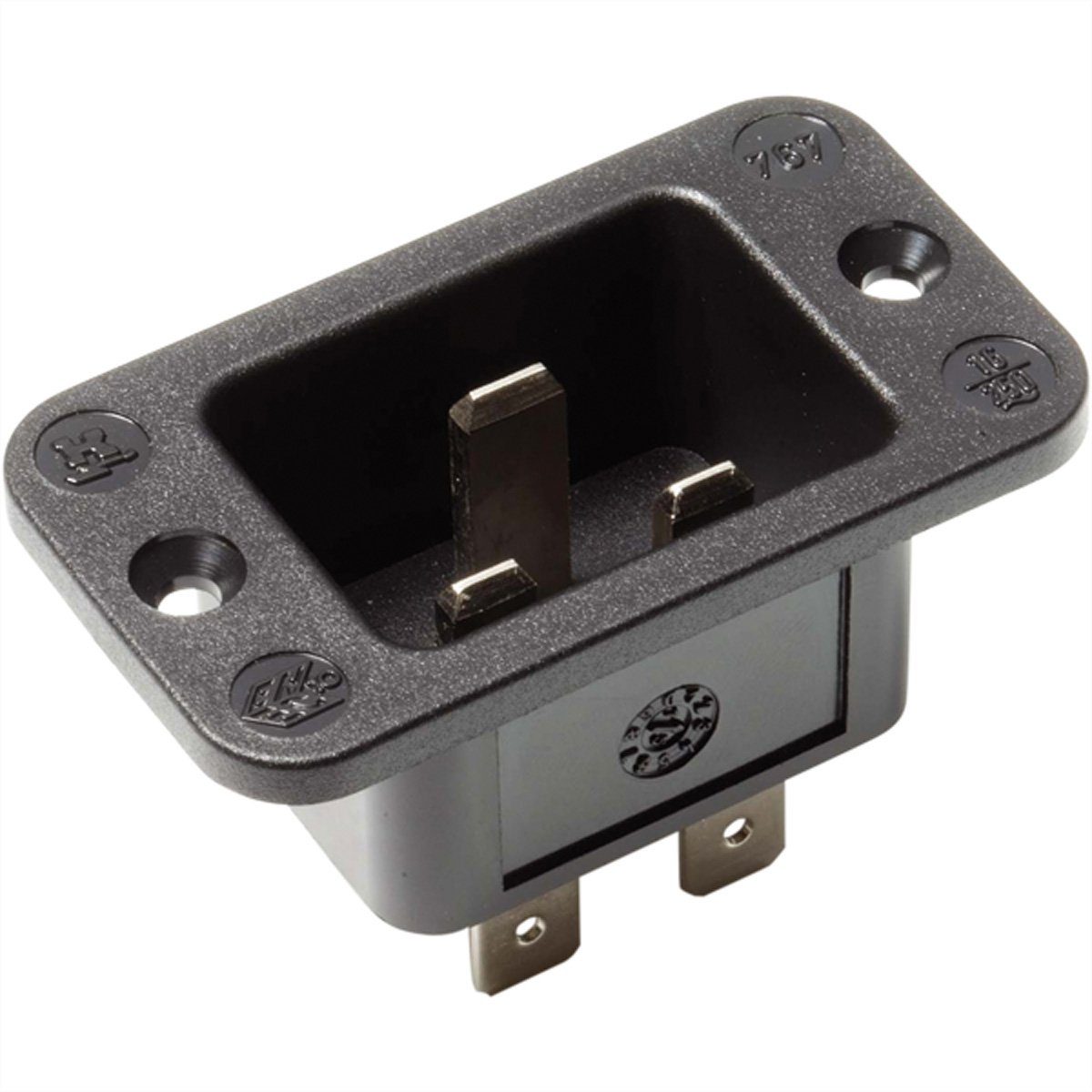 Kaltgeräteeinbaustecker IEC320 C20 Stromadapter