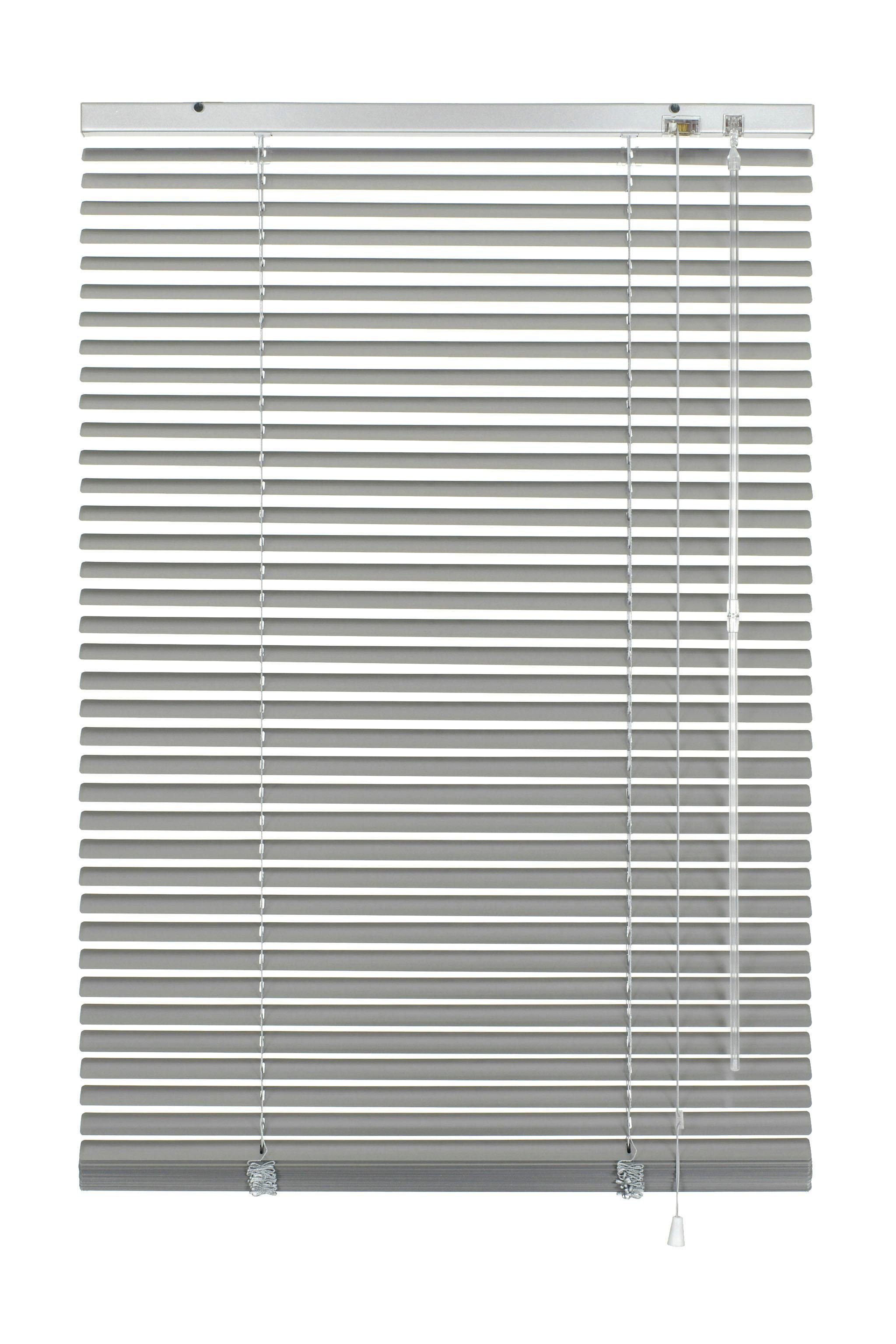 GARDINIA Jalousie Aluminium-Jalousie 25 mm, mit Bohren, freihängend, Jalousiebänder farblich passend