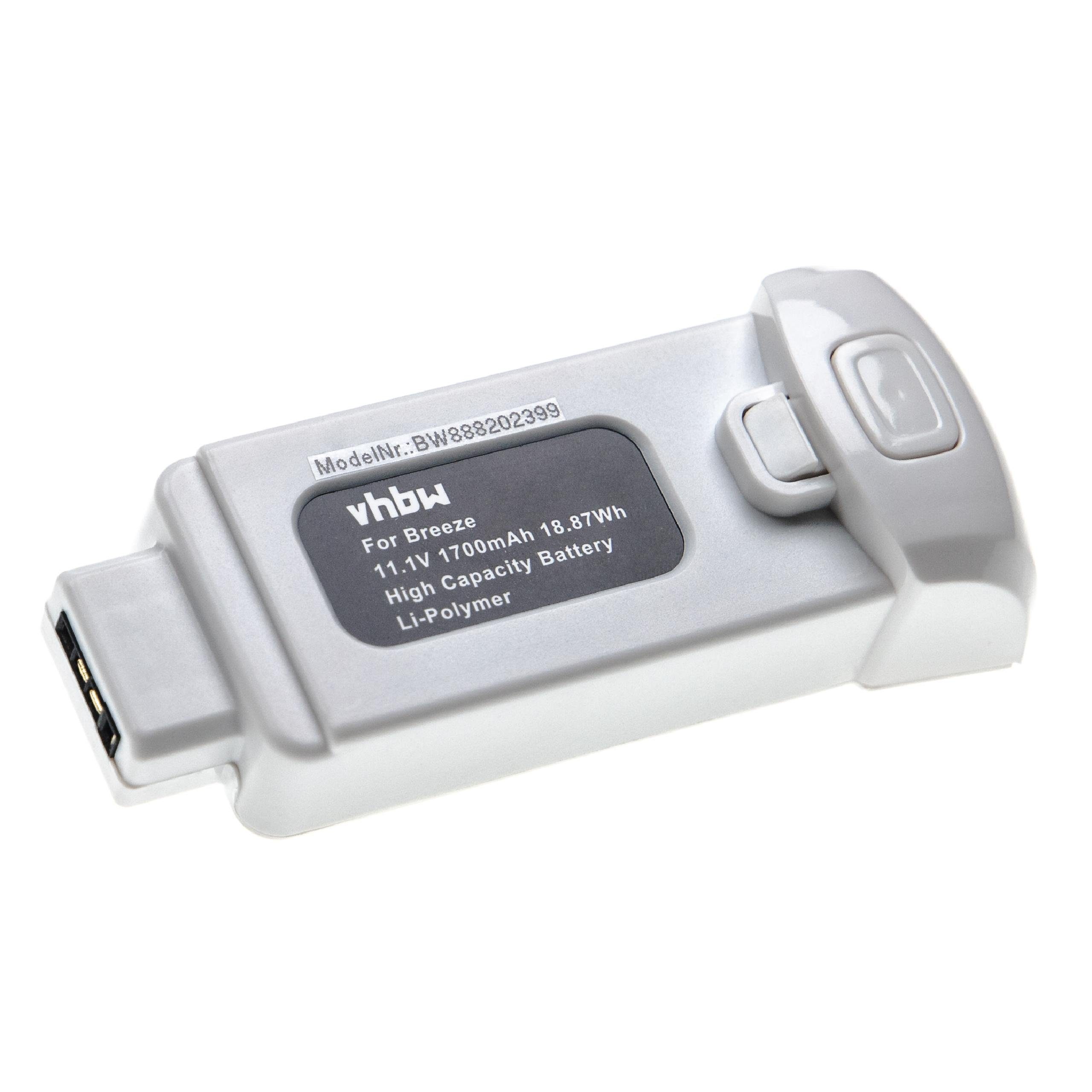 vhbw Ersatz für Yuneec FCA105001 für Drohnen-Akku Li-Polymer 1700 mAh (11,1 V)