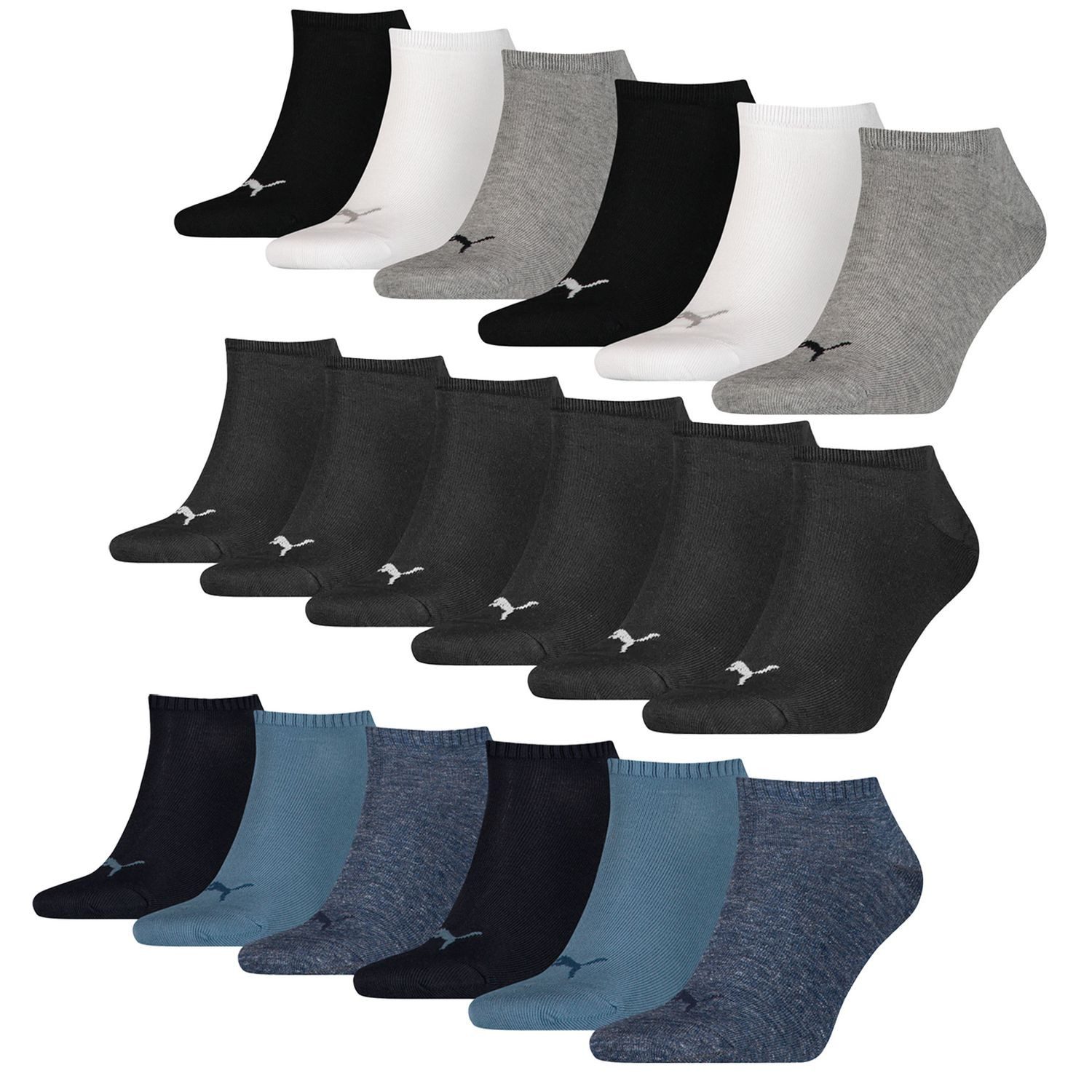 black / blau Mix / weiß / grau