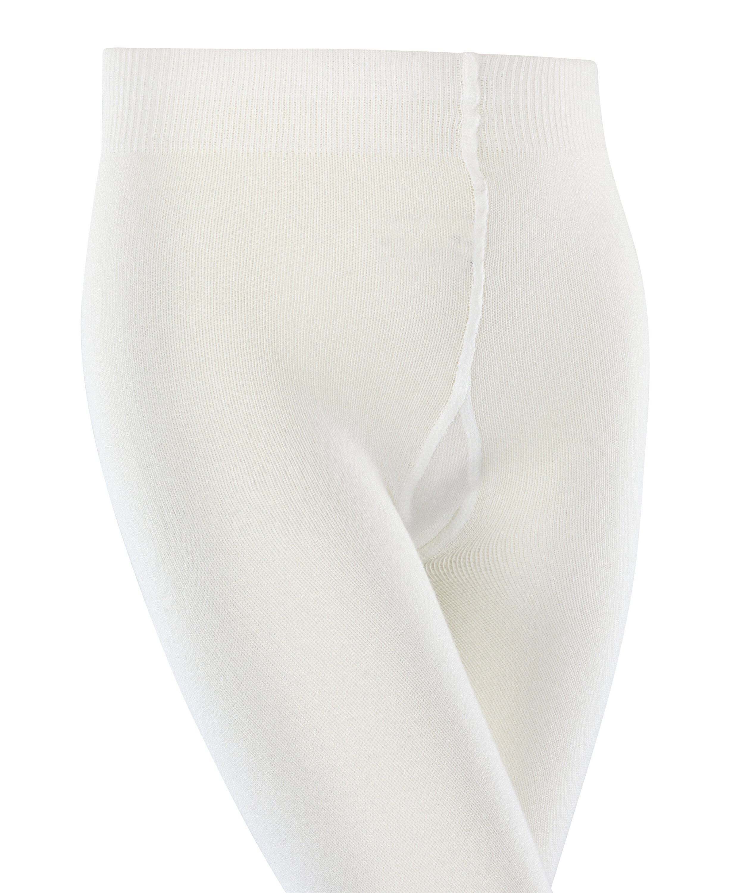 (2040) (1 aus Esprit Logo off-white St) Baumwolle Foot Strickstrumpfhose hautfreundlicher