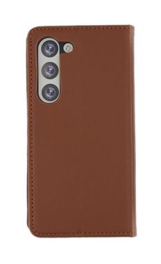 JAMCOVER Handyhülle Echt Leder Bookcase - Handytasche für Samsung Galaxy S23 (15,39 cm/6,1 Zoll), Kartenfach und Standfunktion